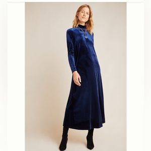 Anthropologie Amadi Bianca Velvet Maxi Dress